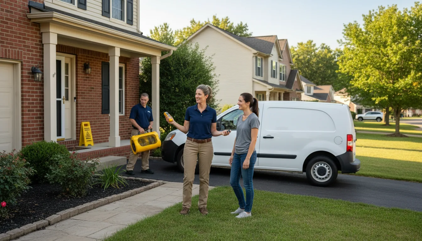 Residential water damage restoration in Belfry, MT